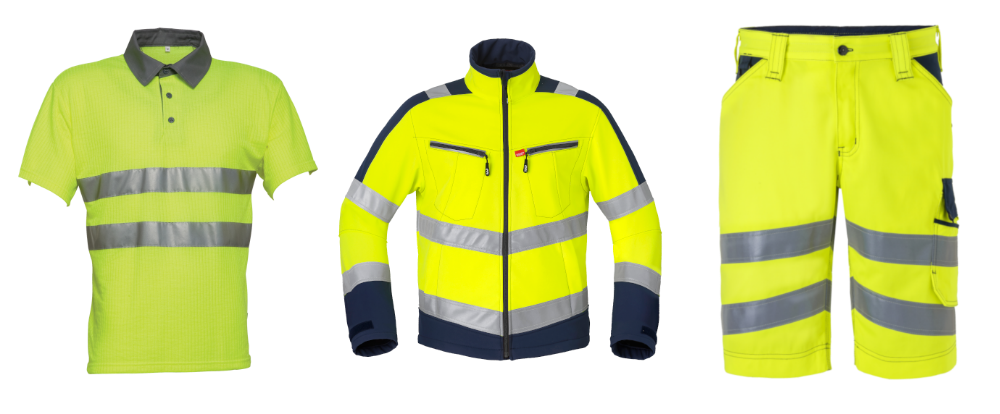 Havep high visibility werkkledij zomer bermuda polo jas