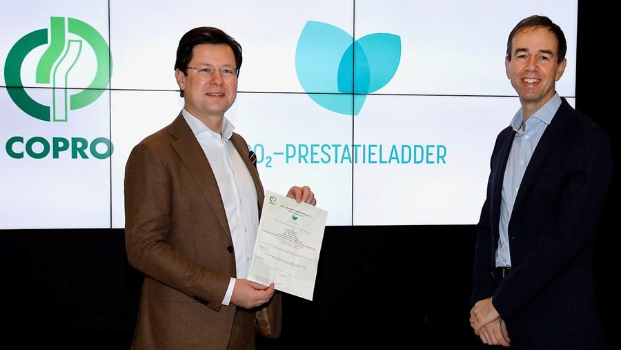 Copro reikt CO2-bewust certificaat uit aan Stadsbader