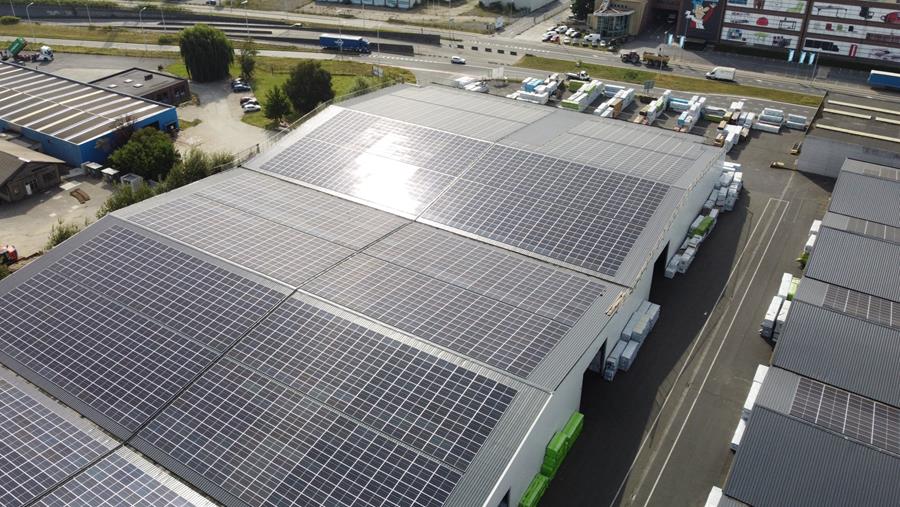 Inauguration de panneaux solaires dans le port de Gand