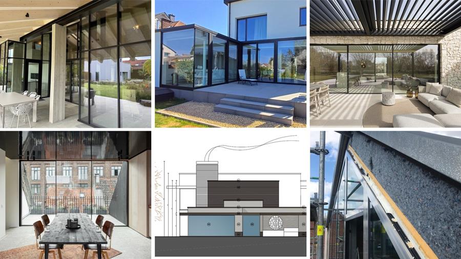 Les nominés aux Trophée Menuiserie: Menuiserie en aluminium (< 150.000 €)